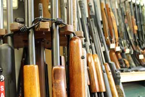 Rifle inventory on display